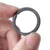 TIMULTI Men's Titanium Key Chain, Lightweight, Double Ring, Side Pushing