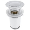 PrimeMatik - Universal Pop-Up Drain Fitting 9 cm for Washbasin
