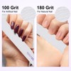 HARFINGTON 30pcs Nail File, 100/180 Grit Fingernail File for Natural
