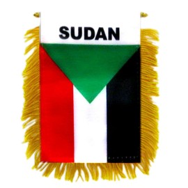 Sudan Mini Banner - International Country Pride Car Display