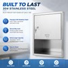304 Stainless Steel Recessed Paper Towel Dispenser with Lock Commercial