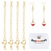 Beebeecraft 1 Box 20 Sets 24K Gold Plated Necklace Extensions
