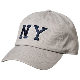 Newhattan Newhattan 1400 Stonewash Baseball Cap, 100% Cotton, Men's, Women's, NY-Gray