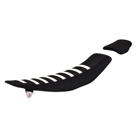 Enjoy Mfg Seat Cover - Compatible Fit for Yamaha 2018-2022 YZF 450 - #158 (All Black/White Ribs)