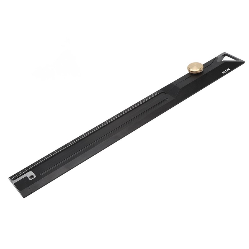 Aluminum Alloy Straight Ruler 25cm Precise Scale Professional for Woodworking