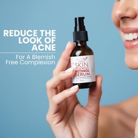 Retinol Serum for the Face with Hyaluronic Acid and Vitamin E - Anti-Aging Fine Lines Wrinkles Resurfacing Acne Marks and Scars Skin Whitening Dark Spot Correction Night 1 oz Scent / 히알루론산과 비타민 E가 함유된 얼굴용 레티놀 세럼 - 노화 방지 잔주름 주름 재포장 여드름 자국 및 흉터 피부 미백 다크 스팟 교정 나이트 1온스 Scent