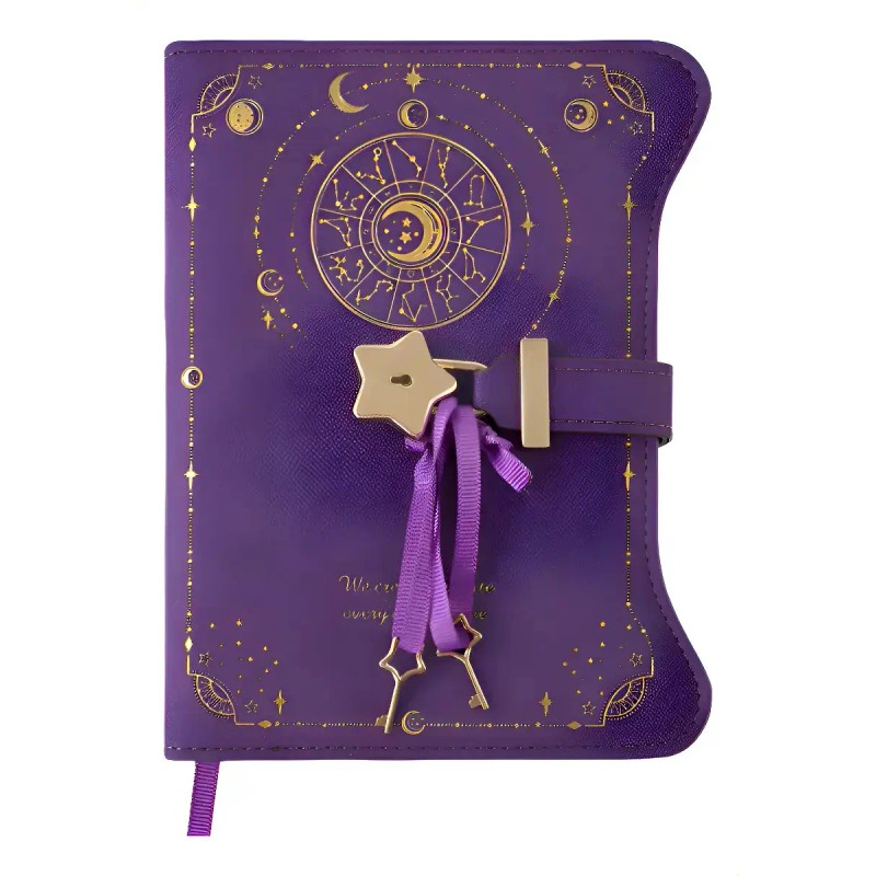 Cuaderno Diario Con Candado Y Llaves Cuero Love