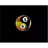 Unbranded Yin Yang eightball nineball decal 3 inches round for