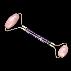 YUYTE Rodillo de Jade, Herramienta de Masaje de Doble Extremo para Cara, Ojos, Frente, Cuello con para Eliminación de Arrugas Antienvejecimiento y... 