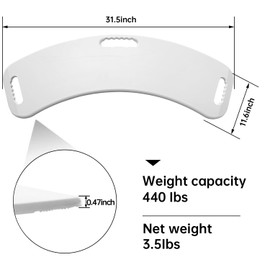 Transfer Board with Slide Sheet, FSA Eligible, Slide Assist Device for Transferring or Seniors from Wheelchair to Bed, Toilet, Tub, Car (White Transfer Board + Slide Sheet（28"x28"）)