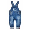 KIDSCOOL SPACE Baby&Little Boys Big Bib Pocket Ripped Distressed Cotton