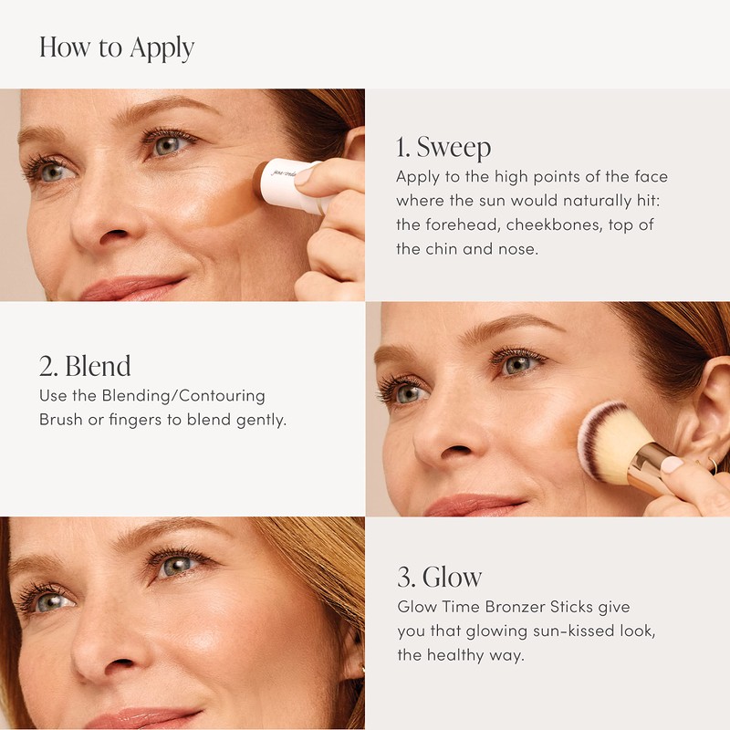 jane iredale Glow Time Bronzer Stick | Creates a Sculpted,