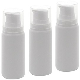 Empty Kosmetex Airless Pump Dispenser 200 ml with Inner Bag, Cream Dispenser, Lotion and Gel Dispenser for Filling Yourself, 3 x 200 ml