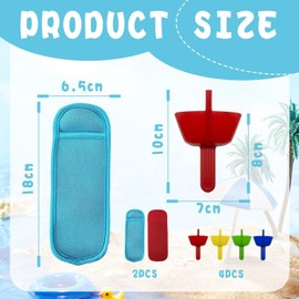 4-Piece Ice Lolly Holder, 2-Piece Ice Lolly Cover, Ice Stand, Anti-Drip Ice Lolly Holder, Ice Cream Stand