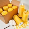 Sunwinx 6 Pack Pure Beeswax Pillar Candles– 210 Hours Long
