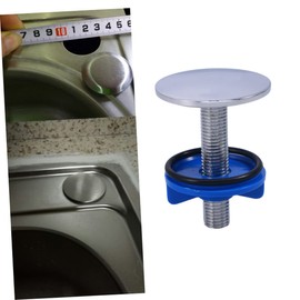 Housoutil 2piezas Cubierta De Agujero Para Fregadero De Acero Inoxidable Tapa Decorativa Para Grifo De Cocina Cubierta De Dispensador De Jabón Accesorios Para Fregadero Color Plata