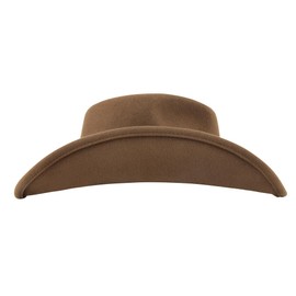 MIX BROWN Cowboy Hat with Wide Brim 100% Wool Cowgirl Hat Western Hats for Women Men Felt Outback Panama Rancher Hat