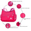 WITERY Nylon Crossboby Bags for Women - Waterproof Multi-Pocket Purse