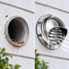 Stainless Steel Round Air Vent Grille – Wall & Ceiling