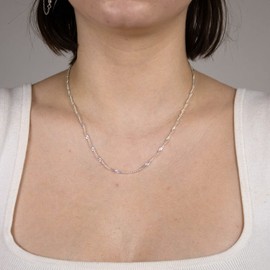 Singapore Chain Necklace Width 2.4 mm - 925 Sterling Silver Selection, Silver