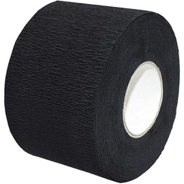 QUUPY 1 Roll/100Pcs Disposable Barber Neck Strips, 2.6 Inch Wide x 13.7 Inch Long, Stretches Up to 21.5 Inch, Soft, Absorbent Paper, Adhesive Closure, Multi-use for Haircut, Styling, Coloring & More