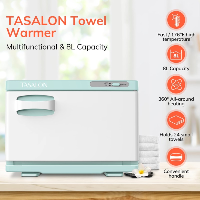 TASALON 8L Professional Hot Towel Warmer Cabinet, Use for Spa