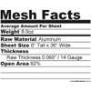 CCG 6"x36" Perforated GT Grill Mesh Sheet - Gloss Black