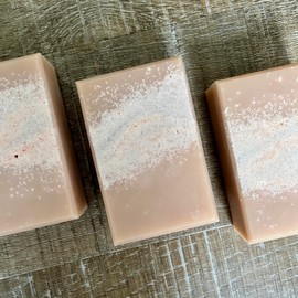 Cactus + Sea Salt Soap Bar by The Corner Handmade, Hand Crafted with Pink Brazilian Clay