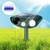 JahyElec 1 piece Solar Ultrasonic Animal Repellent Outdoor Motion Sensor