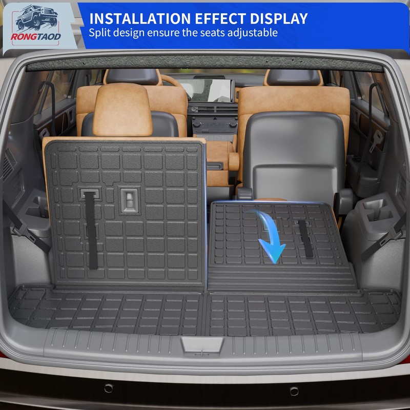 Rongtaod Cargo Mat Compatible with 2024 2025 2026 Hyundai Santa