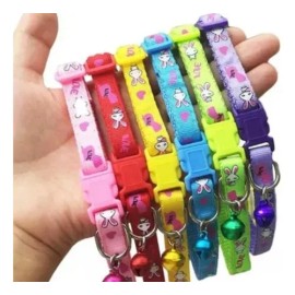 Collar Perros Y Gatos Ajustable Raza Pequeña Kit 6 Piezas
