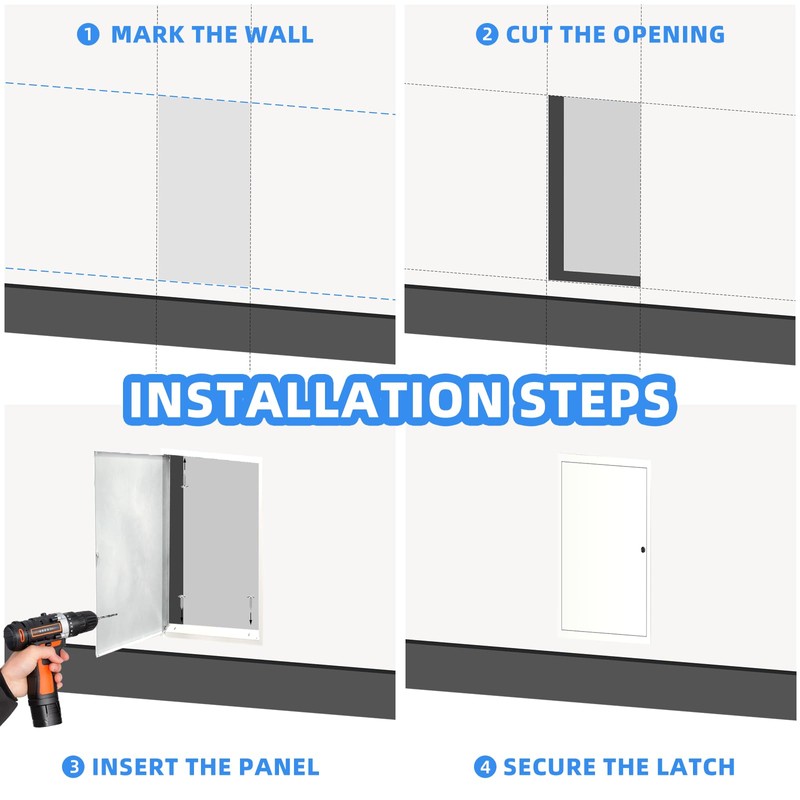 14" x 29" Metal Access Panel, 1MM Thickened Access Panel