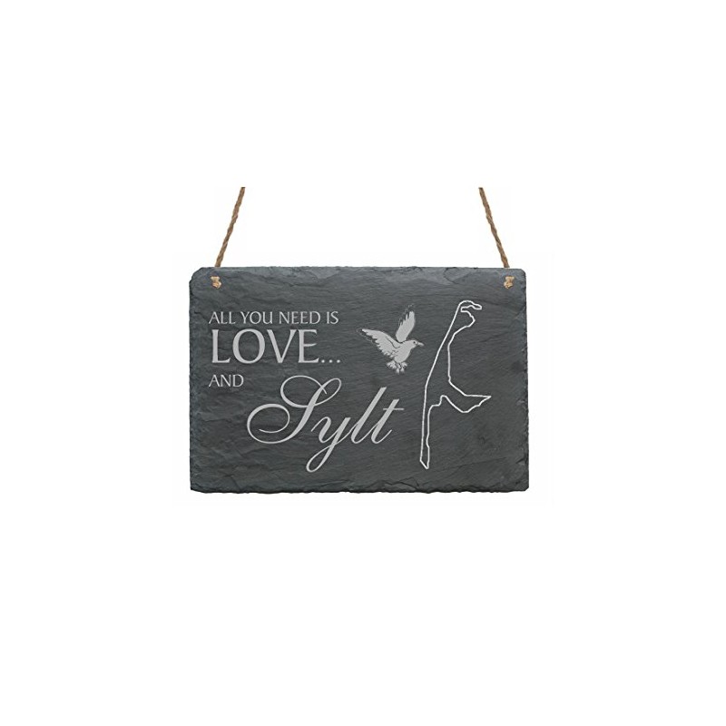 Slate Sign 'Island Sylt' Clip On Back Cover Hard Case