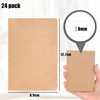 Koogel 24PCS Mini Notebooks,Lined Pocket Notepads 8.9x12.7cm Brown Notebooks Small