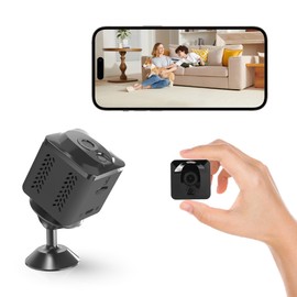 ZHENHAN Mini Cameras with Cloud/SD Storage,Wireless Security System for Home Surveillance - Motion Detection,Night Vision,24/7 Monitoring