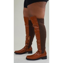 KAYLA WIDE CALF RIDER BOOT - CONGAC - Size: 8