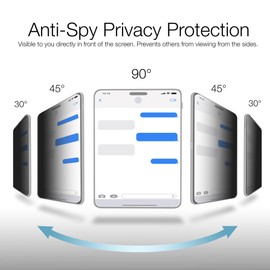 BoxWave Screen Protector Compatible with Garmin Striker Plus 4 - ClearTouch Crystal Privacy (2-Pack), Privacy Screen Protector Flexible Film Clear