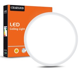 LED Flush Mount Ceiling Light Fixture, 9inch Modern LED Ceiling Light White 18W 5000K, Low Profile Slim Flat Surface Mount Ceiling Lights for Bedroom Kitchen Hallway Laundry Stairwell Basement Closet