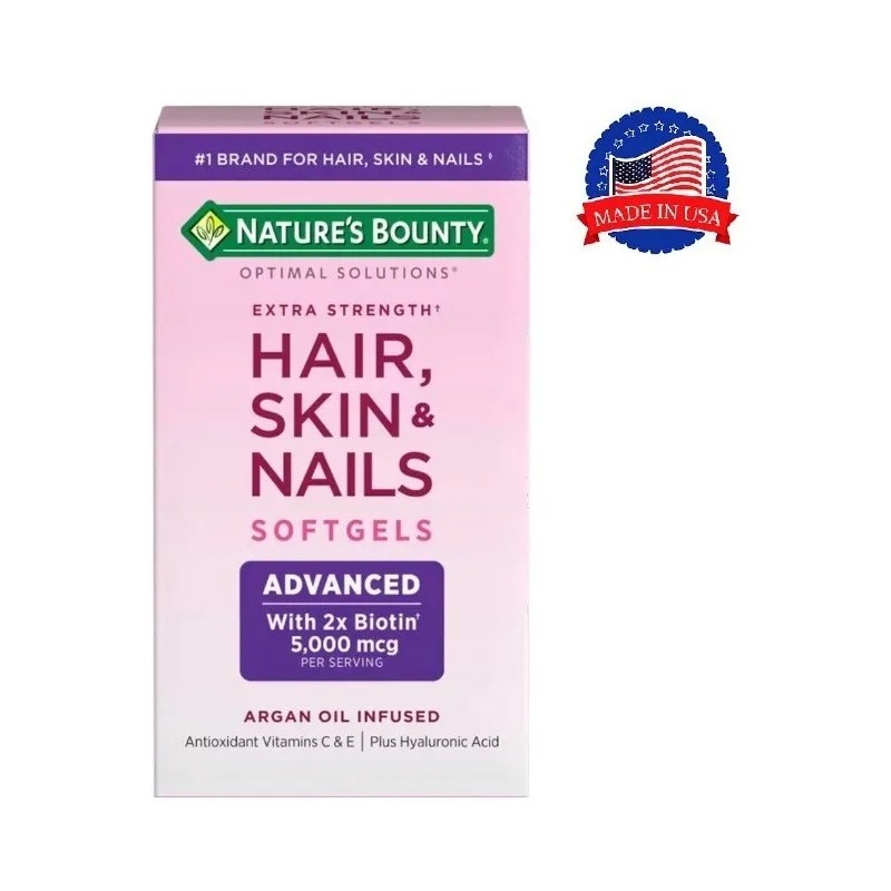 Cabello, piel y uñas Nature's Bounty Softgels Sabor Sin sabor
