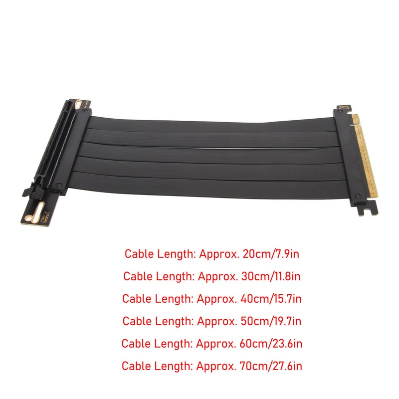 PCIE 4.0 X16 Riser Cable High Speed Flexible Extender Card