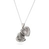 Rashbel 925 Sterling Silver Textured Heart Locket pendant 18mm (piece