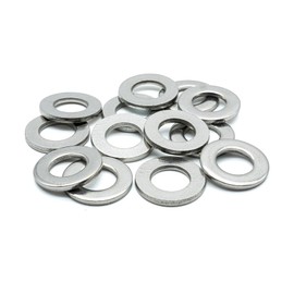 Hippo Hardware M7 (7mm) Form A Flat Washers to Fit Metric Bolts & Screws A2 Stainless Steel (Pack of 50)
