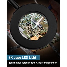 Third Hand Soldering, Lytool Soldering Aid Circuit Board Holder Tool Hands Craft Workshop Aid Station with USB LED, 3 x Magnifying Glass, Four Arms Helper Craft Jewellery Hobby Workshop