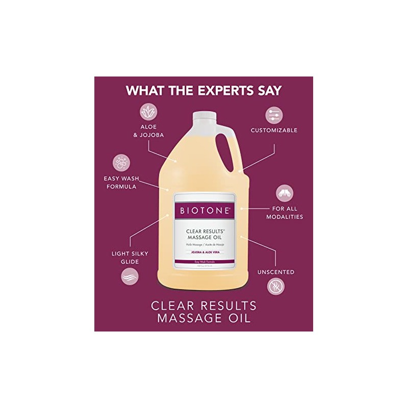 Biotone Clear Results Oil, 128 Ounce