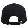 Plain Baseball-Cap Structured Twill Hat (AU, Alpha, One Size, Black)