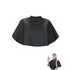 KGDUYC Black Makeup Cape, Waterproof Short Blouse for Beauty Salons,
