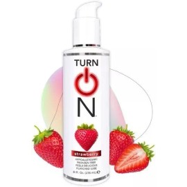 Turn On Gel Lubricante Intimo Comestible De Sabores 236 Ml Sabor Strawberry