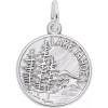 Rembrandt Sterling Silver Mountain Scene - Lake Tahoe Charm by