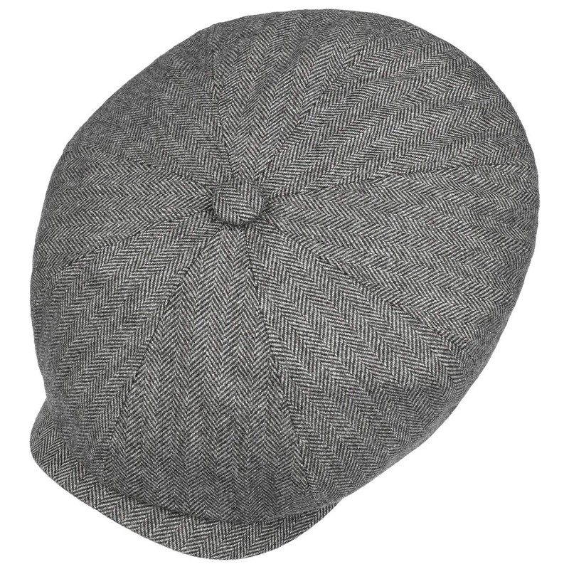 Stetson Hatteras Cashmere Silk Flat Cap Men Grey 7 5/8