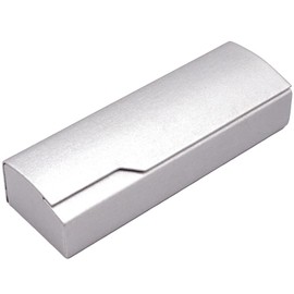 FUPUTWO Eyeglass Case, Eyeglass Case, Sunglasses Case, Lightweight, Hard, Compact, Simple, Silver